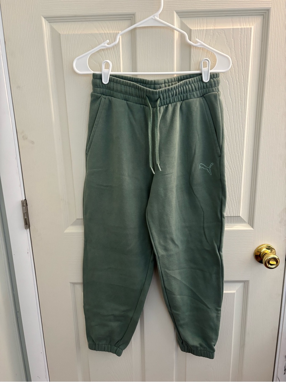 Puma Olive Green Women’s Fleece Joggers S